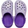 Crocs Kids’ Classic Glitter Clog(Neon Purple/Multi)
