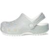 Crocs Kids’ Classic Glitter Clog(White)