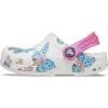 Crocs Kids’ Classic Glitter Clog(White/Multi Butterfly)