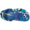 Crocs Kids’ Classic Marbled Tie-Dye Clog(Navy/Turbo Teal)