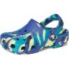 Crocs Kids’ Classic Marbled Tie-Dye Clog(Navy/Turbo Teal)