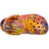 Crocs Kids’ Classic Marbled Tie-Dye Clog(Orange Zing/Multi)