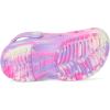 Crocs Kids’ Classic Marbled Tie-Dye Clog(Pink Crush/Multi Glow in the Dark)