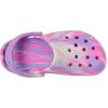 Crocs Kids’ Classic Marbled Tie-Dye Clog(Pink Crush/Multi Glow in the Dark)