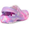 Crocs Kids’ Classic Marbled Tie-Dye Clog(Pink Crush/Multi Glow in the Dark)