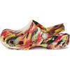 Crocs Kids’ Classic Marbled Tie-Dye Clog(Varsity Red/Multi Glow in the Dark)