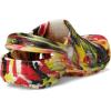 Crocs Kids’ Classic Marbled Tie-Dye Clog(Varsity Red/Multi Glow in the Dark)