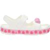 Crocs Kids’ Crocband Cruiser Sandals(White Pink Tweed)