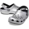 Crocs Unisex Adult Classic Glitter Clog(Silver Metallic)