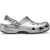 Crocs Unisex Adult Classic Glitter Clog(Silver Metallic)
