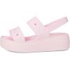 Crocs Women’s Brooklyn 4U Low Wedges, Platform Wedge Sandals for Women(Pink Milk)
