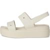 Crocs Women’s Brooklyn 4U Low Wedges, Platform Wedge Sandals for Women(Stucco)