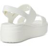 Crocs Women’s Brooklyn 4U Low Wedges, Platform Wedge Sandals for Women(White)