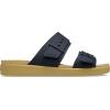 Crocs Women’s Brooklyn Buckle Low Wedges(Black/Tan)