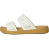 Crocs Women’s Brooklyn Buckle Low Wedges(Chalk/Tan)