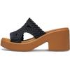 Crocs Women’s Brooklyn Heels(Black Woven)