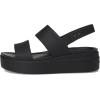 Crocs Women’s Brooklyn Low Wedge Sandals(Black/Black)