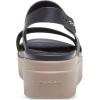 Crocs Women’s Brooklyn Low Wedge Sandals(Black/Mushroom)