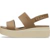 Crocs Women’s Brooklyn Low Wedge Sandals(Khaki Bone)