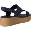 Crocs Women’s Brooklyn Low Wedge Sandals(Navy/Tan)