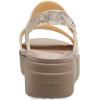 Crocs Women’s Brooklyn Low Wedge Sandals(Vanilla/Multi Snake)