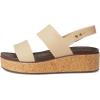 Crocs womens Brooklyn Cork Low Wedge(Chai)