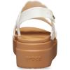 Crocs womens Brooklyn Woven Low Wedge(Chalk Woven)