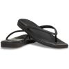 Crocs womens Miami Flip Flops(Black)