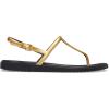 Crocs womens Miami Thong Sandal(Metallic Black)