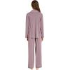 Eberjey Gisele Classic Women’s Pajama Set | Long Sleeve Shirt + Long Pants(Amethyst/Ivory 1)