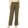 Eberjey Gisele Classic Women’s Pajama Set | Long Sleeve Shirt + Long Pants(Avocado/Antique Rose)