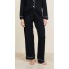 Eberjey Gisele Classic Women’s Pajama Set | Long Sleeve Shirt + Long Pants(Black/Sorbet Pink)