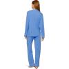 Eberjey Gisele Classic Women’s Pajama Set | Long Sleeve Shirt + Long Pants(Cornflower Blue)
