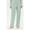 Eberjey Gisele Classic Women’s Pajama Set | Long Sleeve Shirt + Long Pants(Eucalyptus/Ivory)