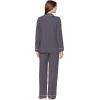 Eberjey Gisele Classic Women’s Pajama Set | Long Sleeve Shirt + Long Pants(Graphite/Sorbet Pink)