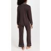 Eberjey Gisele Classic Women’s Pajama Set | Long Sleeve Shirt + Long Pants(Java/Vista Blue)