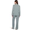 Eberjey Gisele Classic Women’s Pajama Set | Long Sleeve Shirt + Long Pants(Lead/Ivory)