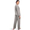Eberjey Gisele Classic Women’s Pajama Set | Long Sleeve Shirt + Long Pants(Moonlight/Ivory)