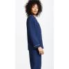 Eberjey Gisele Classic Women’s Pajama Set | Long Sleeve Shirt + Long Pants(Navy/Ivory)