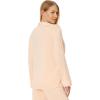 Eberjey Gisele Classic Women’s Pajama Set | Long Sleeve Shirt + Long Pants(Peach Parfait/Ivory)