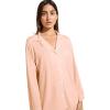 Eberjey Gisele Classic Women’s Pajama Set | Long Sleeve Shirt + Long Pants(Petal Pink)