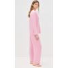 Eberjey Gisele Classic Women’s Pajama Set | Long Sleeve Shirt + Long Pants(Rose Quartz/Petal Pink)