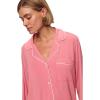 Eberjey Gisele Classic Women’s Pajama Set | Long Sleeve Shirt + Long Pants(Sunkissed Coral)