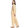 Eberjey Gisele Classic Women’s Pajama Set | Long Sleeve Shirt + Long Pants(Sunrise/Ivory)