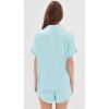 Eberjey Gisele Relaxed Women’s Short PJ Set(Canal Blue/Ivory)