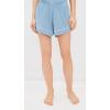 Eberjey Gisele Relaxed Women’s Short PJ Set(Faded Denim/Ivory)