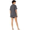 Eberjey Gisele Relaxed Women’s Short PJ Set(Graphite/Sorbet Pink)
