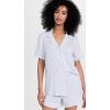 Eberjey Gisele Relaxed Women’s Short PJ Set(Ice Blue/Ivory)