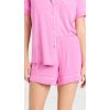 Eberjey Gisele Relaxed Women’s Short PJ Set(Italian Rose/ Ivory)