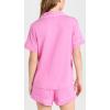 Eberjey Gisele Relaxed Women’s Short PJ Set(Italian Rose/ Ivory)